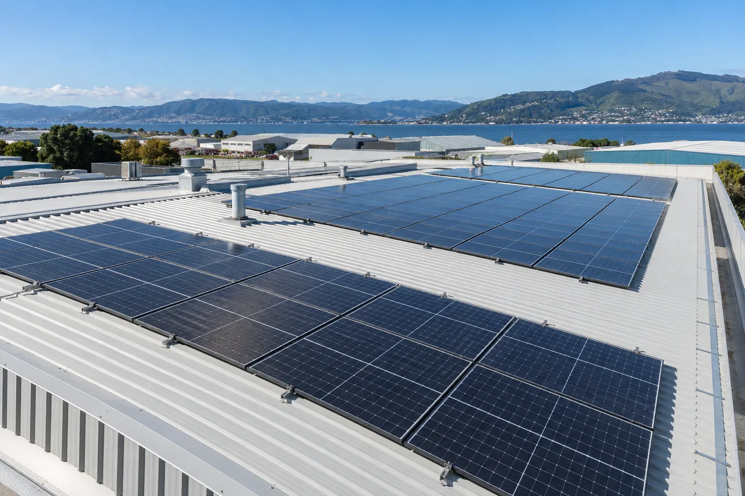 Illustration of commercial solar