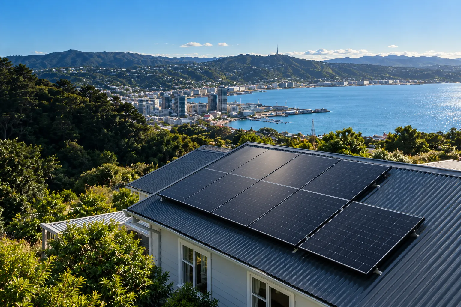 Illustration of residential solar